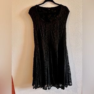 Torrid Lace mid-length Black Dress. Size 2